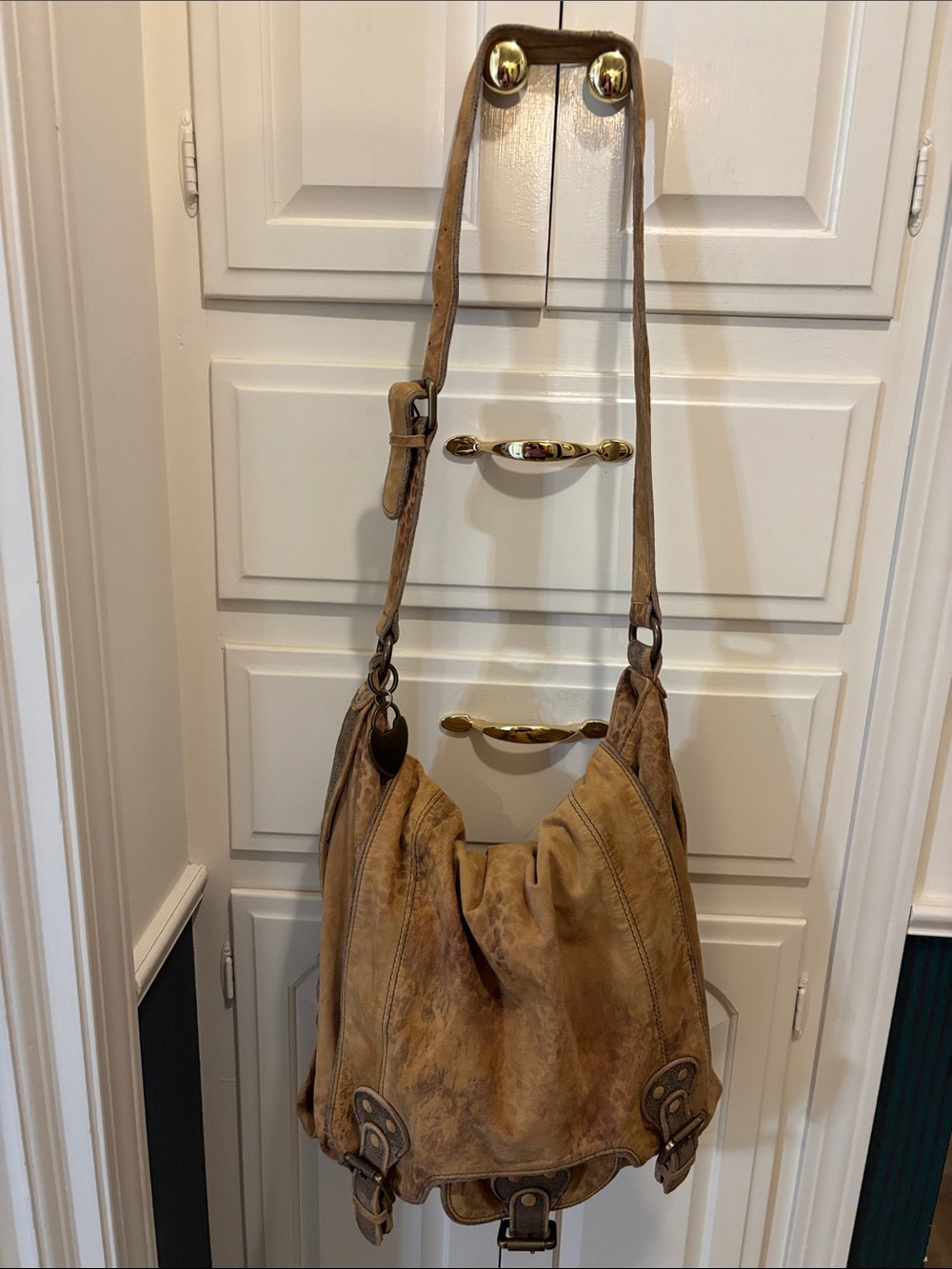 Old Gringo Distressed Tan Leather Shoulder Bag